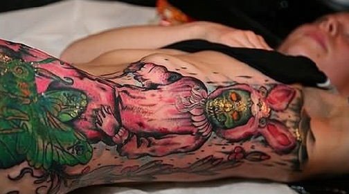Spektakulær Zombie Tattoo Design