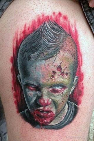 Fantastisk Zombie Tattoo Design