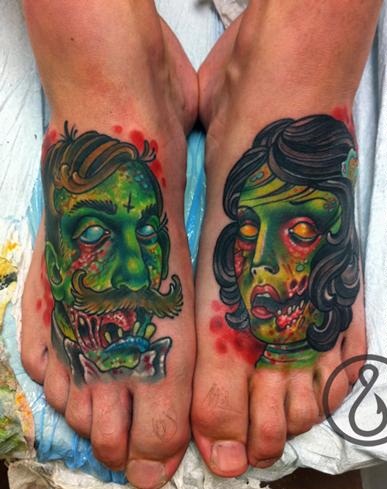 Zombie -par tatoveringsdesign