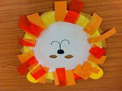 Lion Mask Paper Plate