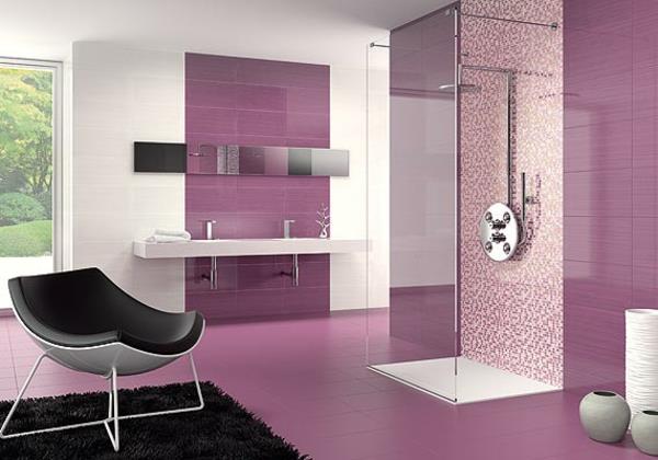 kylpyhuoneen seinän värisuunnittelu antiikki vaaleanpunainen kuin seinän värilaatat