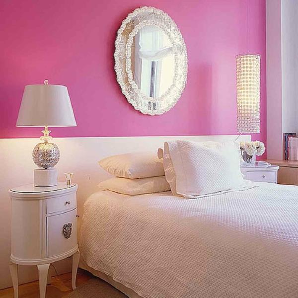 väri design seinät vanha vaaleanpunainen seinä väri makuuhuoneen pöytävalaisin