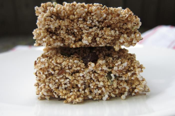 Amaranth bar orgaaniset pellavansiemenet