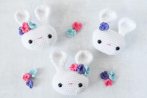 Amigurumi -virkattu pupu - ideoita pääsiäiseksi inspiroimaan ja jäljittelemään söpöjä stressipallojen antistressiä