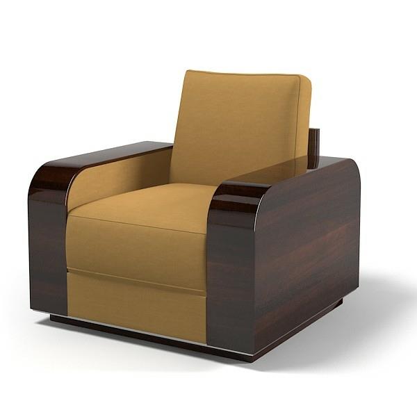 art deco -kalusteet Art deco -tyyliset ulosvedettävät nojatuolit