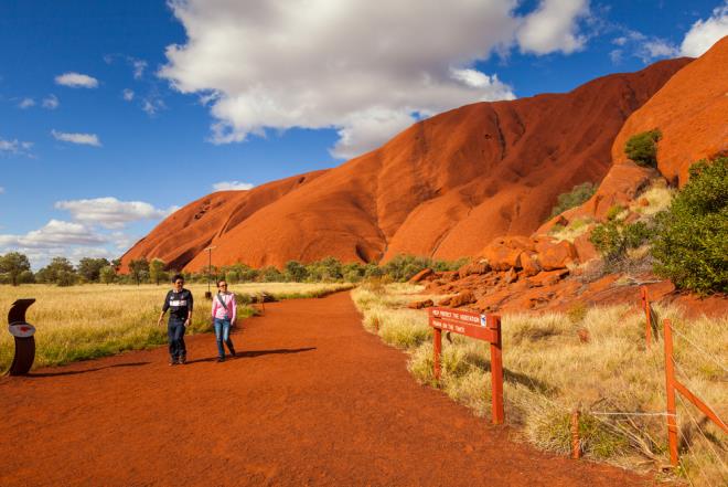 Australia 7 punaisen kallion nähtävyyttä Uluru-Kata Tjata National Parkissa