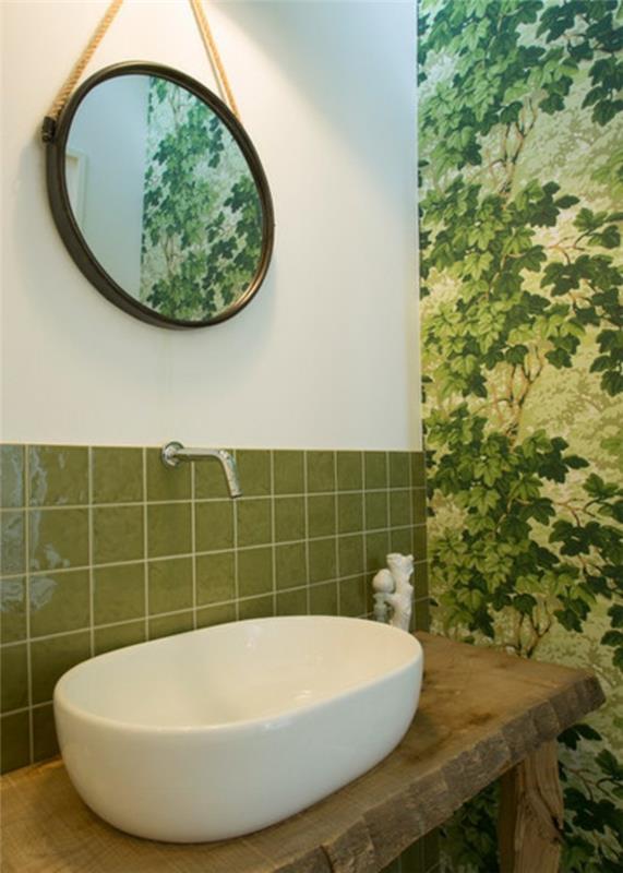 design kylpyhuone uudet kylpyhuoneen laatat vaaleanvihreä