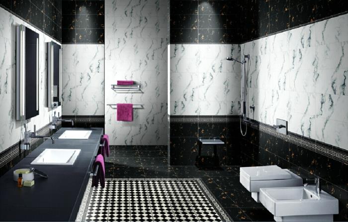 Kylpyhuone suunnittelu kylpyhuone ideoita kylpyhuone musta valkoinen harmaa valkoinen erilainen