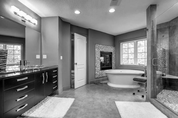 Kylpyhuone suunnittelu kylpyhuone ideoita kylpyhuone musta ja valkoinen harmaa valkoinen harmaa musta