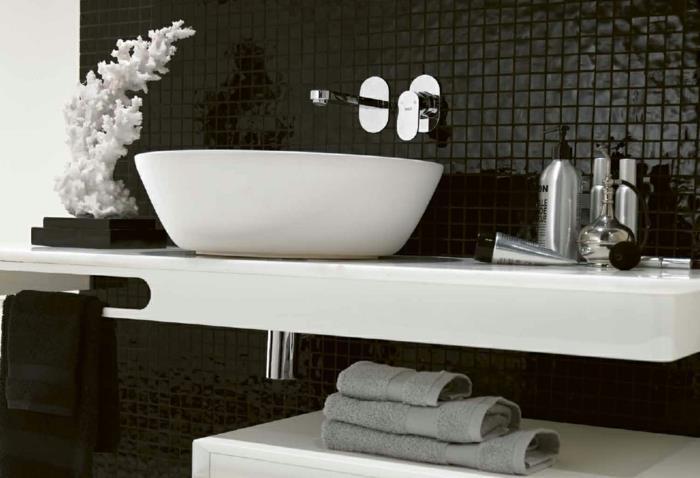 Kylpyhuone suunnittelu kylpyhuone ideoita kylpyhuone musta ja valkoinen harmaa pesuallas