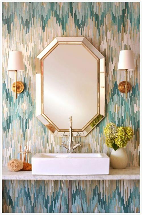 pesuallas seinäpeili kylpyhuone ja kylpyhuone laattojen värit