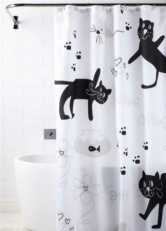 Kylpyhuonetarvikkeet kylpyhuonetarvikkeet suihkuverho kissat perustaa kylpyhuone