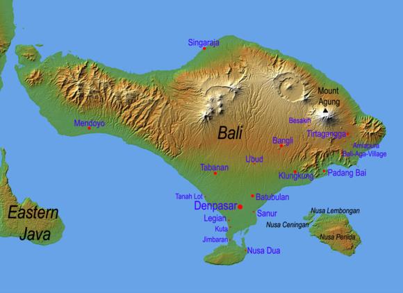 Balin matkavinkit Balin pakkausluettelo Karttakartta