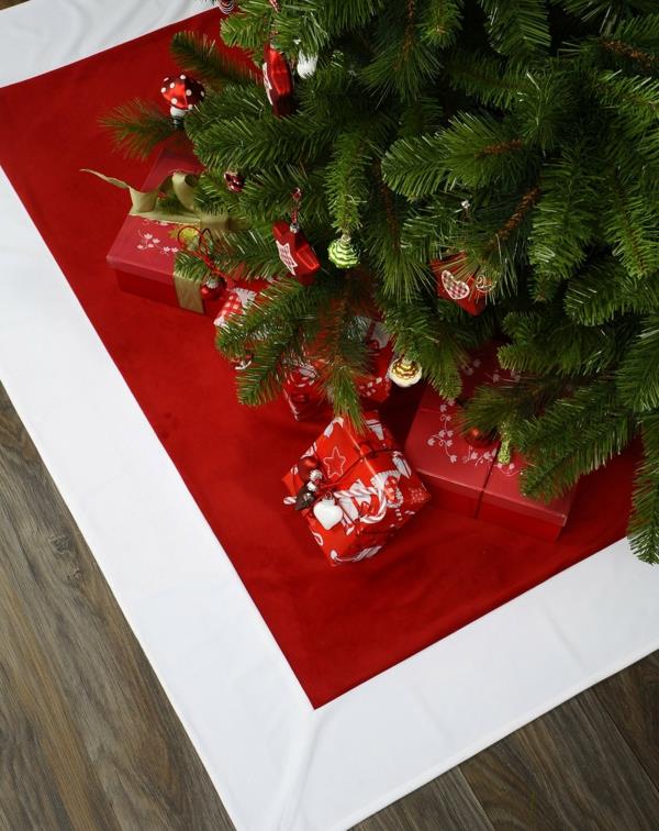 Moderni joulupöydän lahja punainen