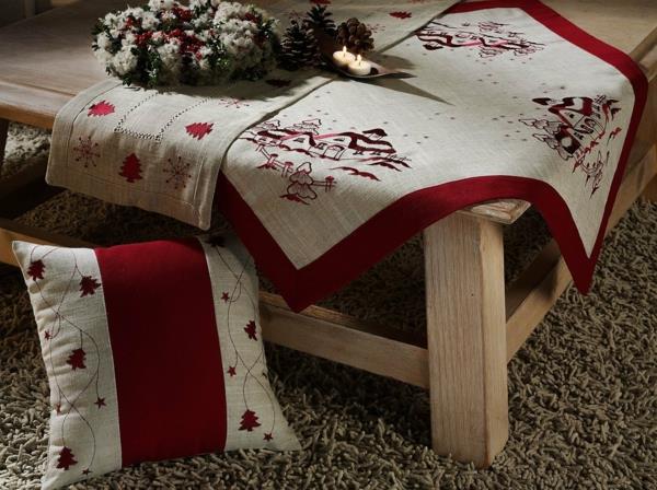pehmeä ja mukava moderni joulukoriste villa punainen harmaa