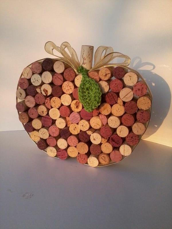 Käsityöt viileä diy korkit omena seinäkoriste