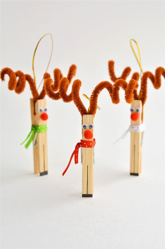 Käsityöt putkenpuhdistusaineilla - 60 käsityöideaa poron Rudolf christmas diy helpon kopioimiseen