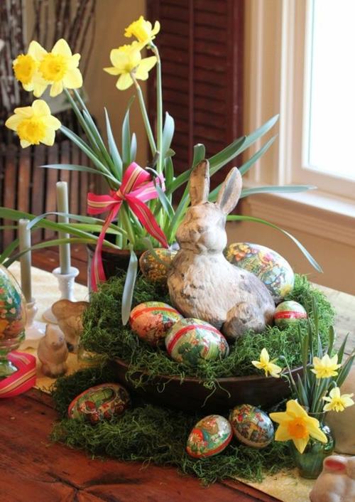 Käsityöideoita juhla -teemalla pääsiäisen narsissit kevät