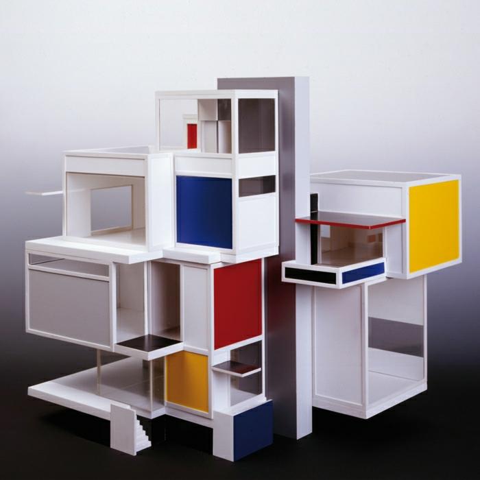 Bauhaus -tyylinen muotoilu luo värejä ja muotoja
