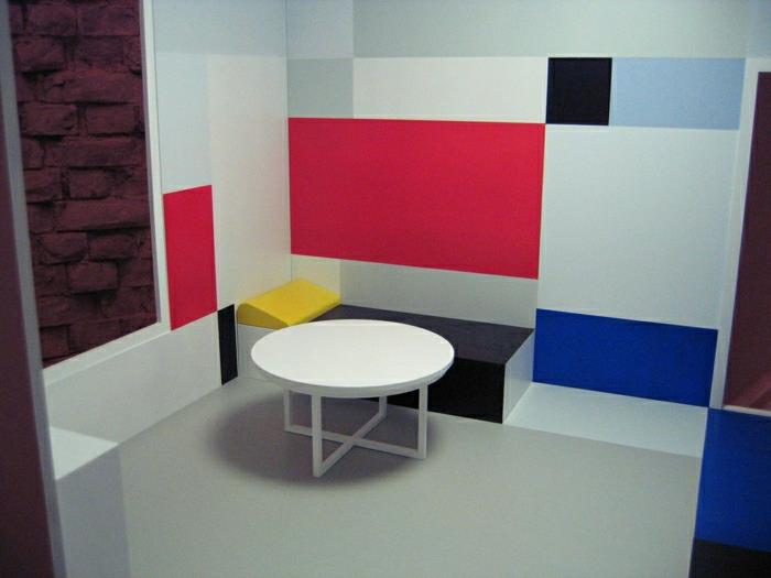 Bauhaus -tyylinen Piet Mondrian -merkki