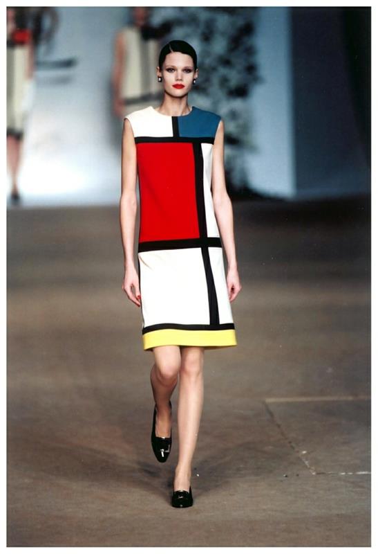 Bauhaus -tyylinen Yves Saint Laurent Mondrian -mekko