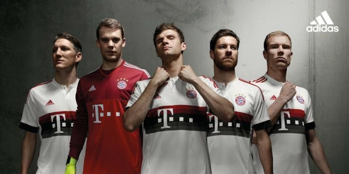 Bayern München 15 16 adidas vierasjalkapallopaidat