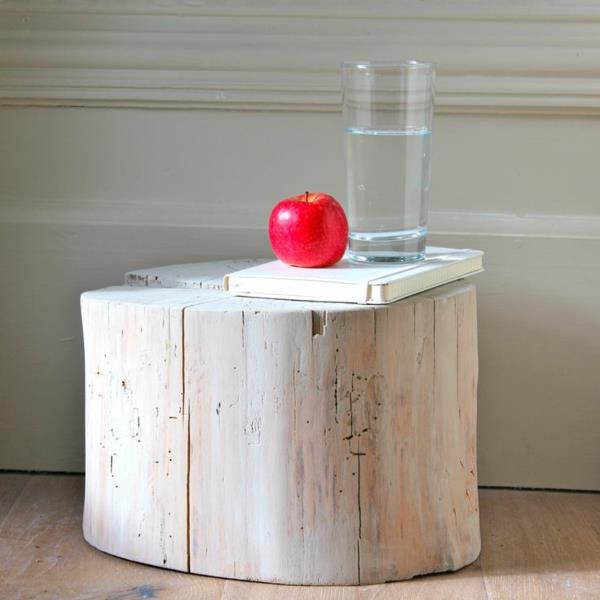 Sivupöytäkirja vesi puinen lohko punainen omena