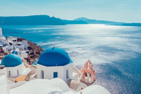 Paras lomapaikka Santorinin saarella Kreikassa