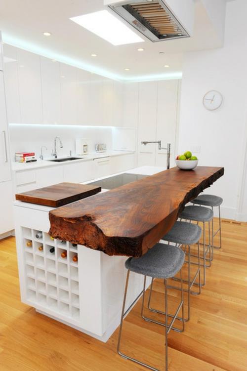 Kuvia sisustusideoista keittiön pöydän työtaso minimalistinen