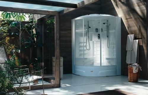innovatiivinen höyrysuihku poreallas kylpyhuone eksoottinen