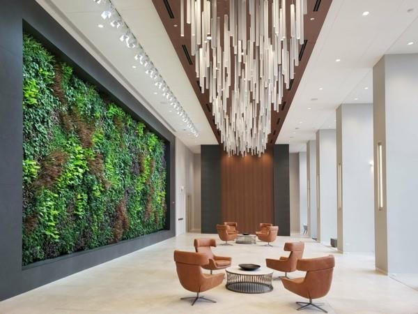 Biophilia Biophilic Design Living Trends 2020 -konferenssihuone Green Wall