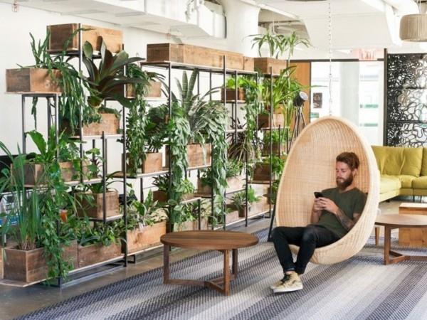 Biophilia Biophilic Design Elävät trendit 2020 biofiilinen suunnittelu Toimistosuunnittelu