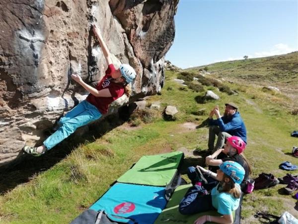 Bouldering Kiipeily luonteeltaan turvaton Vaikeustaso