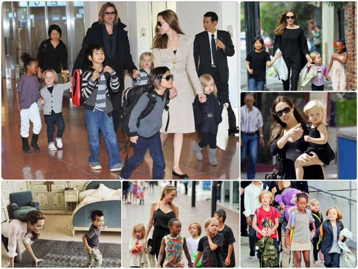 Brad Pitt Angelina Jolie lapset ulkona
