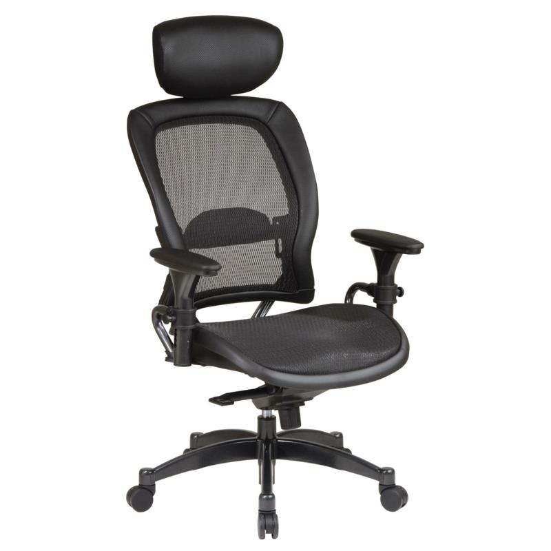 Työtuolin testi ergonominen kääntyvä tuoli musta