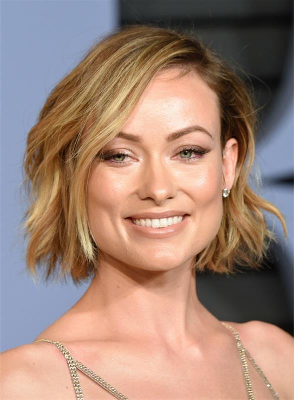 Bob Hairstyle Clebrities Lyhyet kampaukset Olivia Wilde