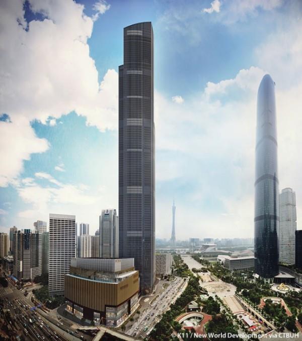 CTF Finance Center Kiinassa tulevaisuuteen suuntautuvaa arkkitehtuuria