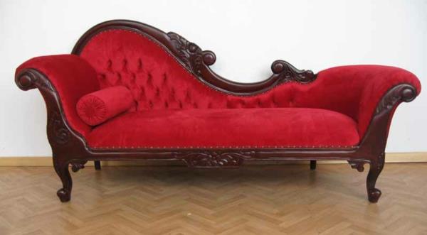 Divaanisohva klassiset huonekalut punainen