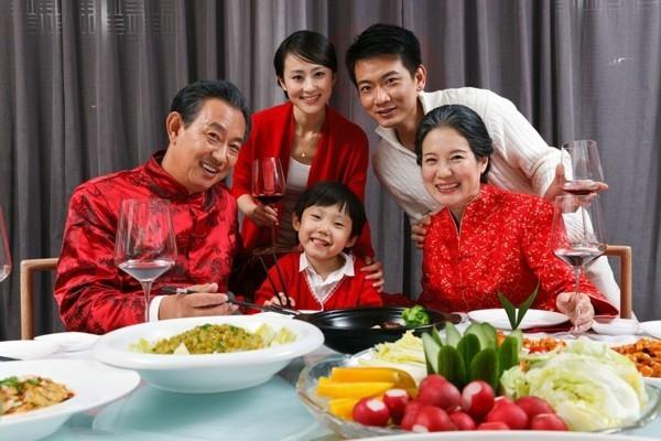 Kiinalainen uudenvuoden 2020 perheillallinen