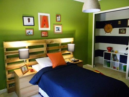 Viileitä huonekalujen käsityöideoita makuuhuoneen Euro -lavat DIY