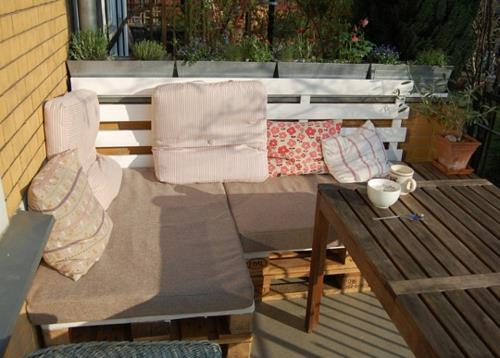 ideoita sohva puutarha Viileitä huonekaluja eurolavoilta DIY
