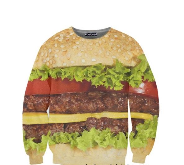 Sweate hampurilainen design viileitä t-paitoja