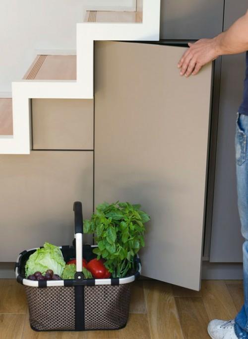 Viileää tilaa säästäviä säilytystilaideoita portaikkokaupan tuotteissa