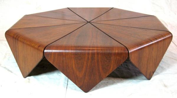 Puinen sohvapöytäsuunnittelija olohuoneen pöydän väreissä