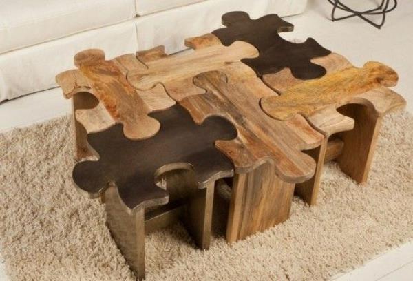Sohvapöytä puinen suunnittelija olohuoneen pöytäpalapeli