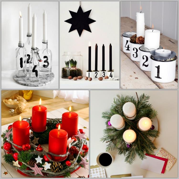 DIY -adventtiseppele moderni, kaunis joulukoristeidea