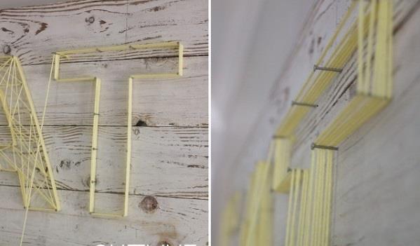 DIY -sisustusideoita kierrätetystä puun merkkijonosta