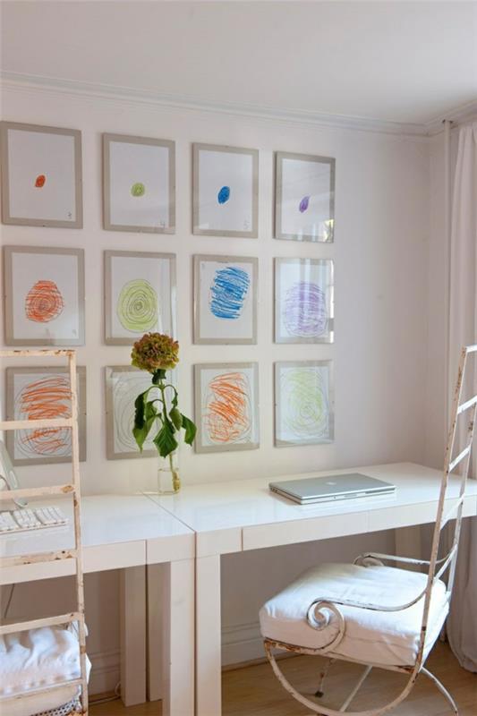 DIY -koristelu lasten piirustuksilla koristaa lastenhuoneet