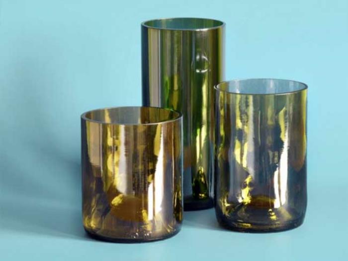 DIY -koristelu lasipulloilla tekee ideoita lasien tekemiseen itse