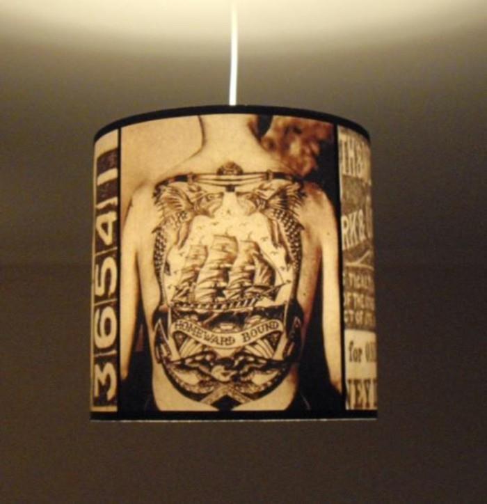 DIY -ideoita koti -ideoita tinker -ideoita kultapaperi vetää lampunvarjostin2